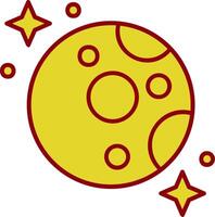 Moon Vintage Icon vector