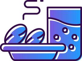 Iftar Gradient Filled Icon vector