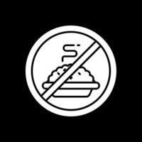 Fasting Glyph Inverted Icon vector