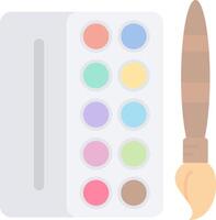 Watercolors Flat Light Icon vector