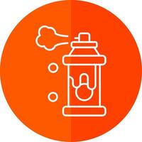 Spray Line Red Circle Icon vector