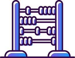 Abacus Gradient Filled Icon vector