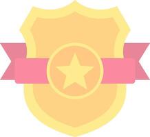 Shield Flat Light Icon vector