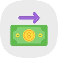 Payment Flat Curve Icon vector