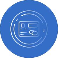 Pay Gradient Line Circle Icon vector