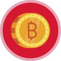 Baht Flat Multi Circle Icon vector