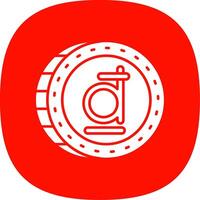 Dong Glyph Curve Icon vector