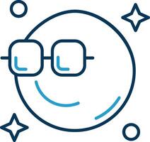 Cool Line Blue Two Color Icon vector