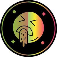 Vomit Glyph Due Color Icon vector