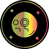 Monocle Glyph Due Color Icon vector