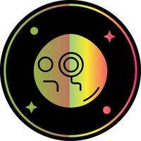 Monocle Glyph Due Color Icon vector