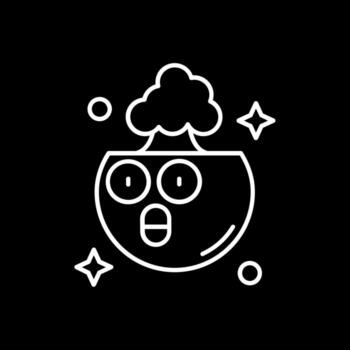 Exploding Line Inverted Icon vector