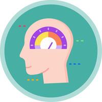 Psychology Flat Multi Circle Icon vector