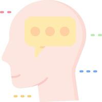 Chat Flat Light Icon vector