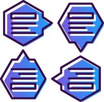 Infographic Gradient Filled Icon vector