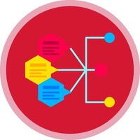 Index Flat Multi Circle Icon vector