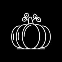 Pumpkin Line Inverted Icon vector