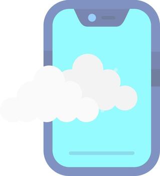 Cloud Flat Light Icon vector