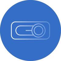 Switch Gradient Line Circle Icon vector