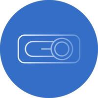 Switch Gradient Line Circle Icon vector