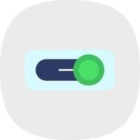 Switch Flat Curve Icon vector