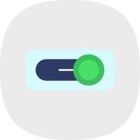 Switch Flat Curve Icon vector