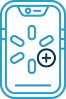 More Line Blue Two Color Icon vector