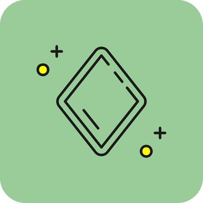 Diamonds Filled Yellow Icon