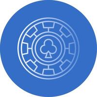 Chip Gradient Line Circle Icon vector
