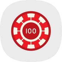 Chip Flat Curve Icon vector