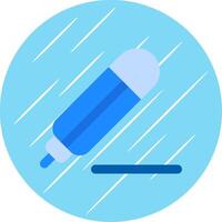 Pencil Flat Blue Circle Icon vector