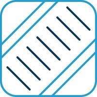 Crossing Line Blue Two Color Icon vector