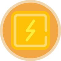 Electricity Flat Multi Circle Icon vector