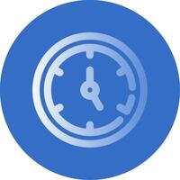 Timer Gradient Line Circle Icon vector
