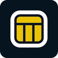 Layout Glyph Two Color Icon vector