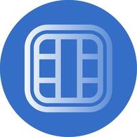 Layout Gradient Line Circle Icon vector
