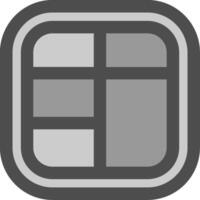 Layout Line Filled Greyscale Icon vector