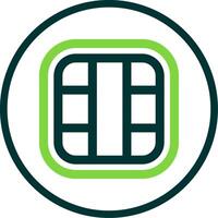 Layout Line Circle Icon vector