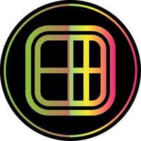 Layout Line Gradient Due Color Icon vector