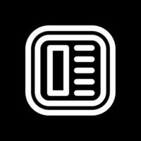 Layout Line Inverted Icon vector