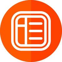 Layout Line Red Circle Icon vector