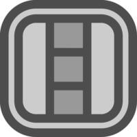 Layout Line Filled Greyscale Icon vector