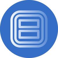 Layout Gradient Line Circle Icon vector