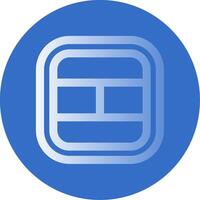 Layout Gradient Line Circle Icon vector