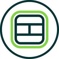 Layout Line Circle Icon vector