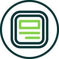 Layout Line Circle Icon vector