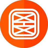 Layout Line Red Circle Icon vector