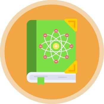 Sciene Flat Multi Circle Icon vector