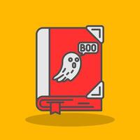 Spooky Filled Shadow Icon vector