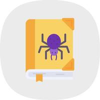 Horror Flat Curve Icon vector